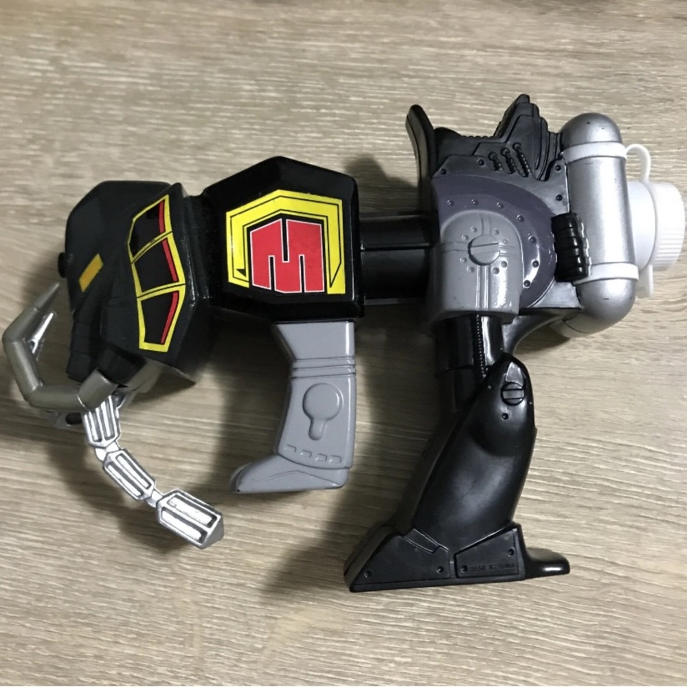 Vintage 1994 Mighty Morphin Power Rangers Black Zord Squirt Water Gun Rare